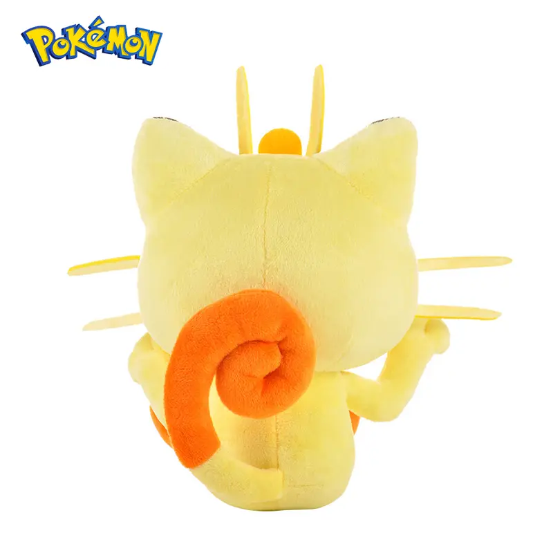 Pokemon Kawaii Meowth Stuffed Toys Cartoon&Cute Cat Kitty Plush Dolls Throw Pillow Birthday Gift  For Kids Friends Boys