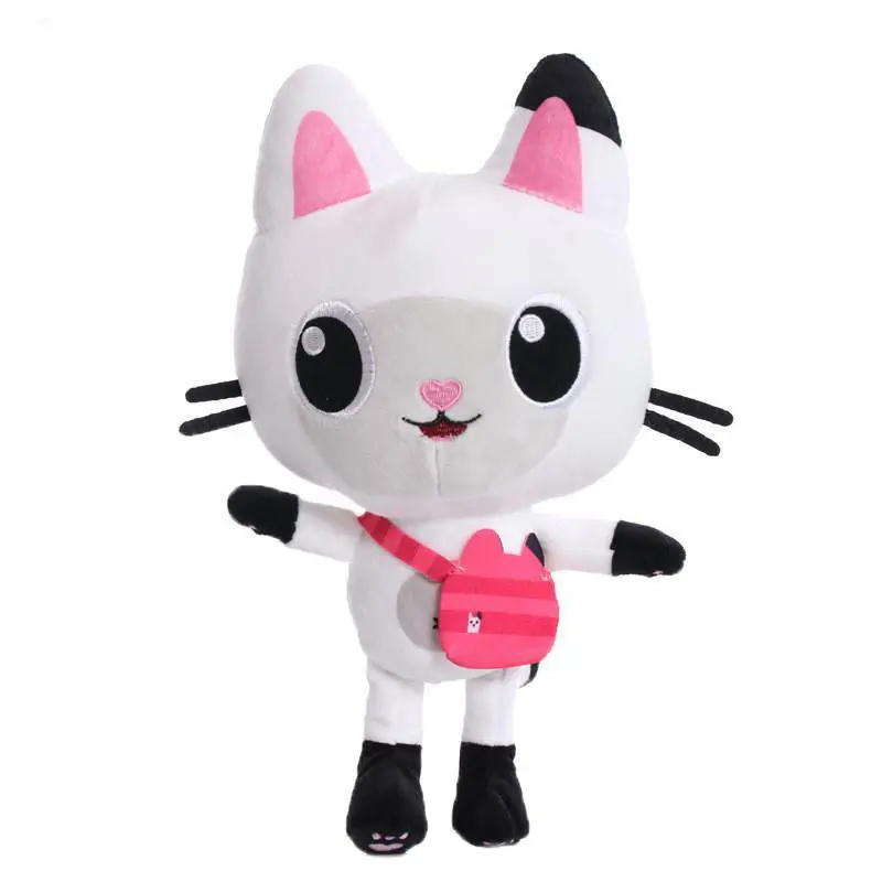 Hot Gabby Dollhouse Plush Toy Mercat Cartoon Stuffed Animals Smiling Cat Car Cat Hug Gaby Girl Dolls Kids Birthday Gifts