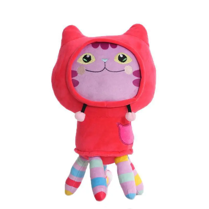 Hot Gabby Dollhouse Plush Toy Mercat Cartoon Stuffed Animals Smiling Cat Car Cat Hug Gaby Girl Dolls Kids Birthday Gifts