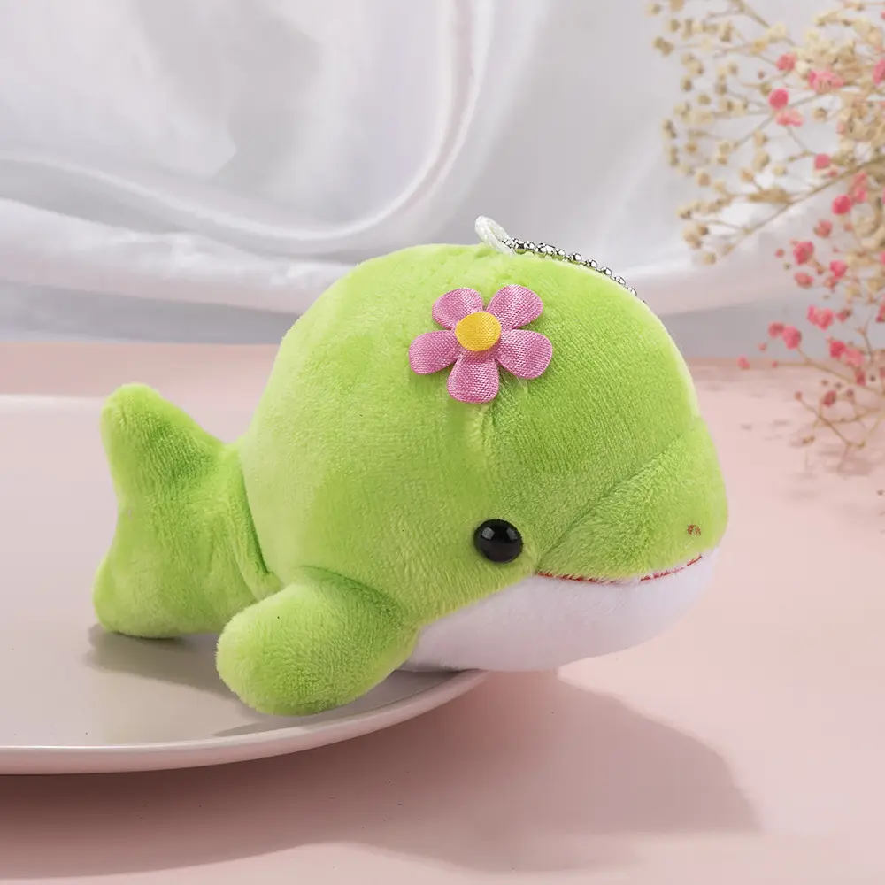 New Cute Animal Dolphin Plush Toy Small Pendant Keychain Bag Decoration Accessories Doll Children Boy Girl Gift 13*9*7CM