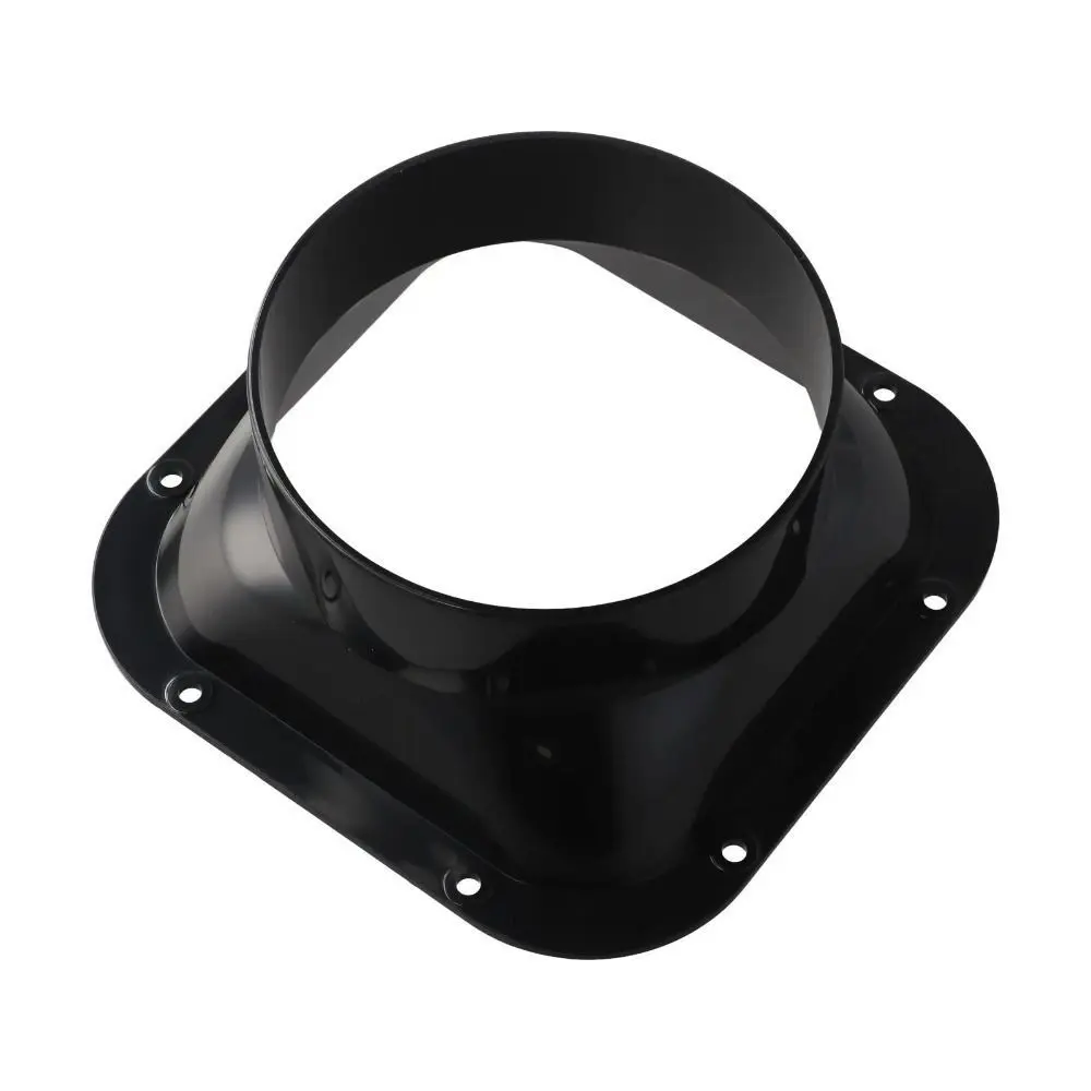 Fan Connection ABS Wall Flange Connector Black 100-300MM Ventilation Pipe Joint Air Ducting Connection Ventilation Pipe