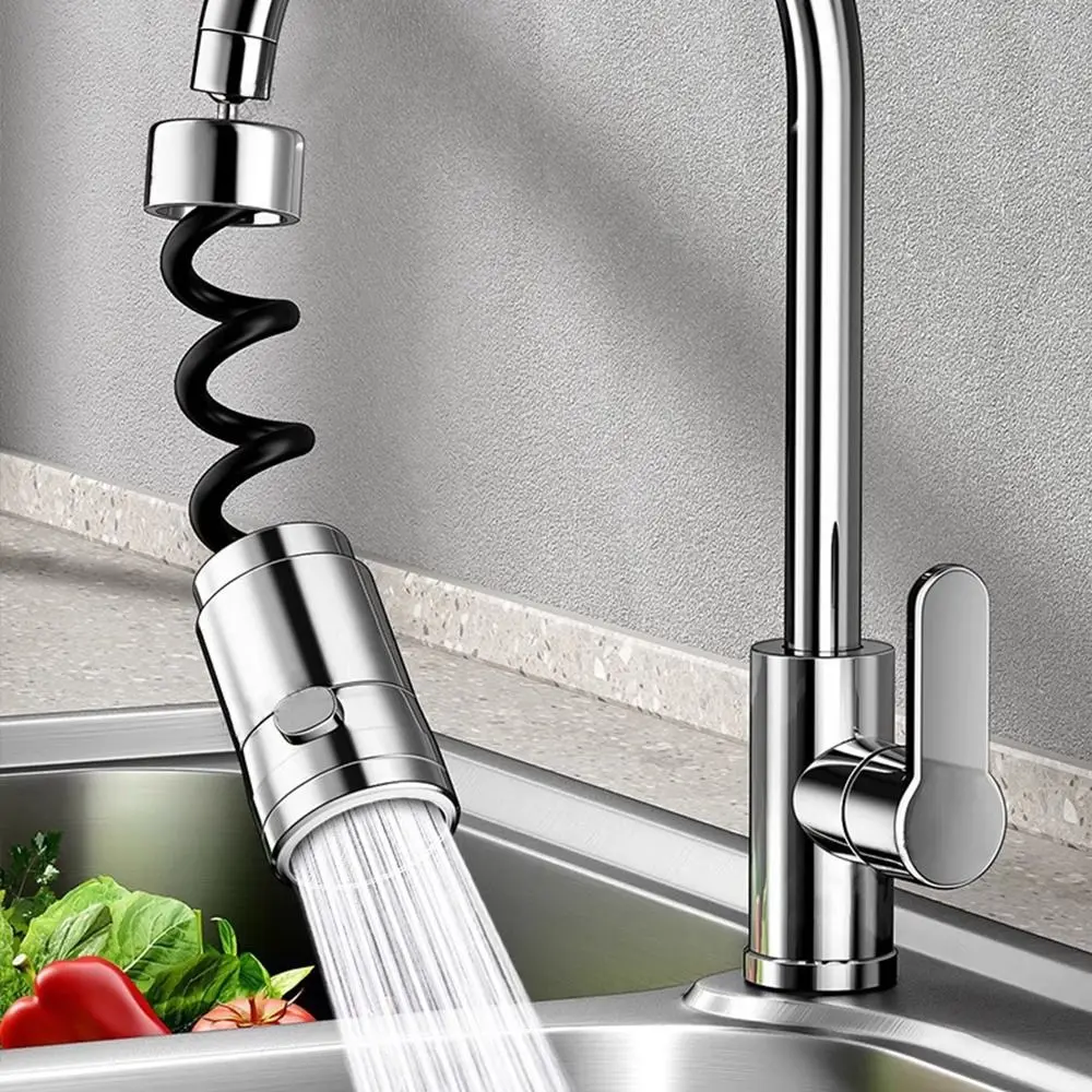 Anti-splash Kitchen Faucet Nozzle 2-Mode Adjustable Water Saving Sprayer Nozzle 360°Rotation Tap Spray Water Outlet Taps