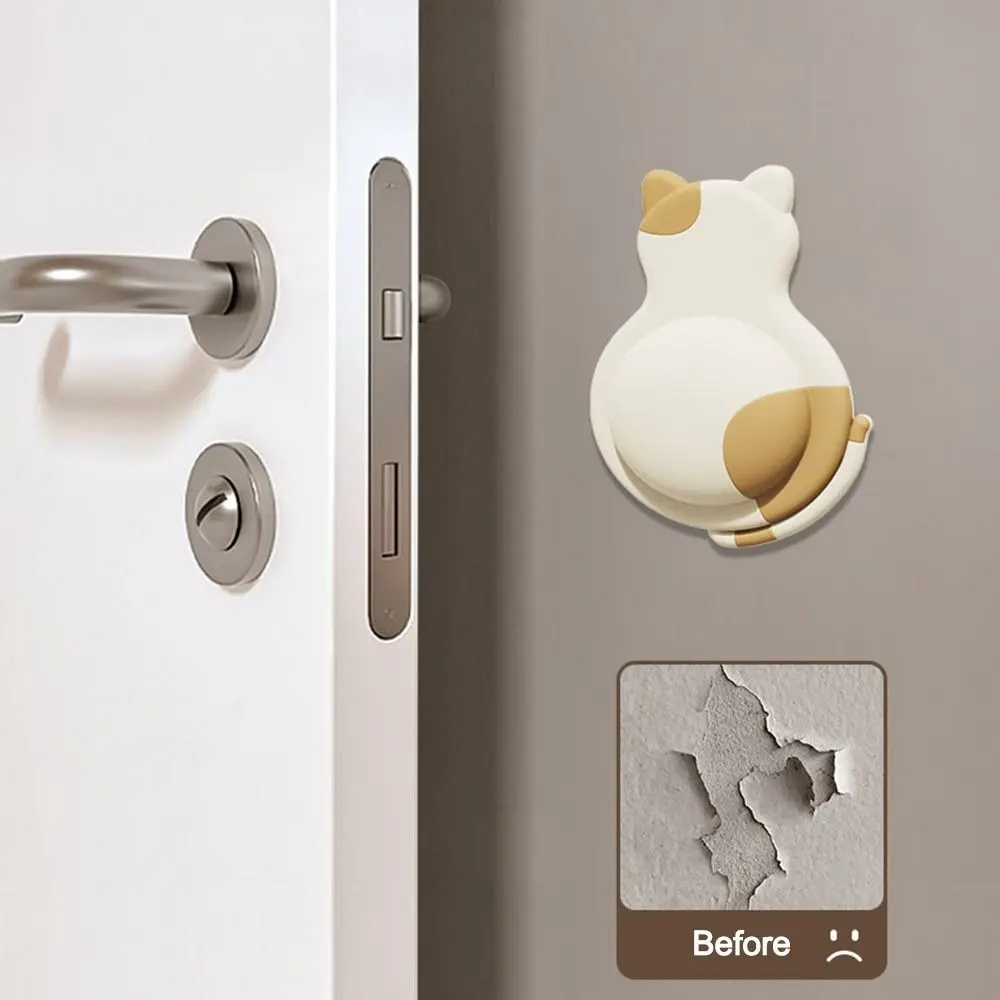 1/2Pcs New Soft Rubber Door Stopper Self Adhesive Shockproof Anti Collision Pads Mute Design Anti-slip Protection Stickers Home
