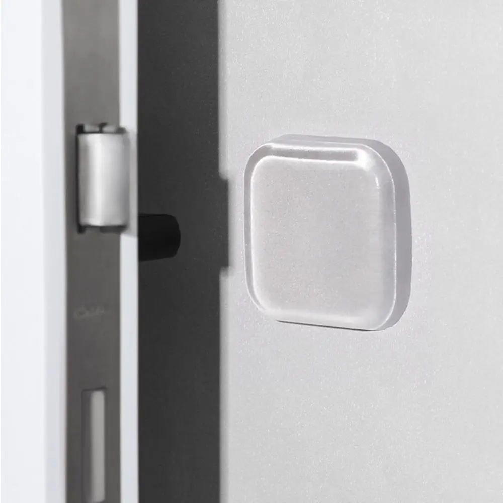 1/6PCS Durable Silicone Door Stopper Anti-Shock Self Adhesive Doorstop Guard Furniture Wall Protector Home
