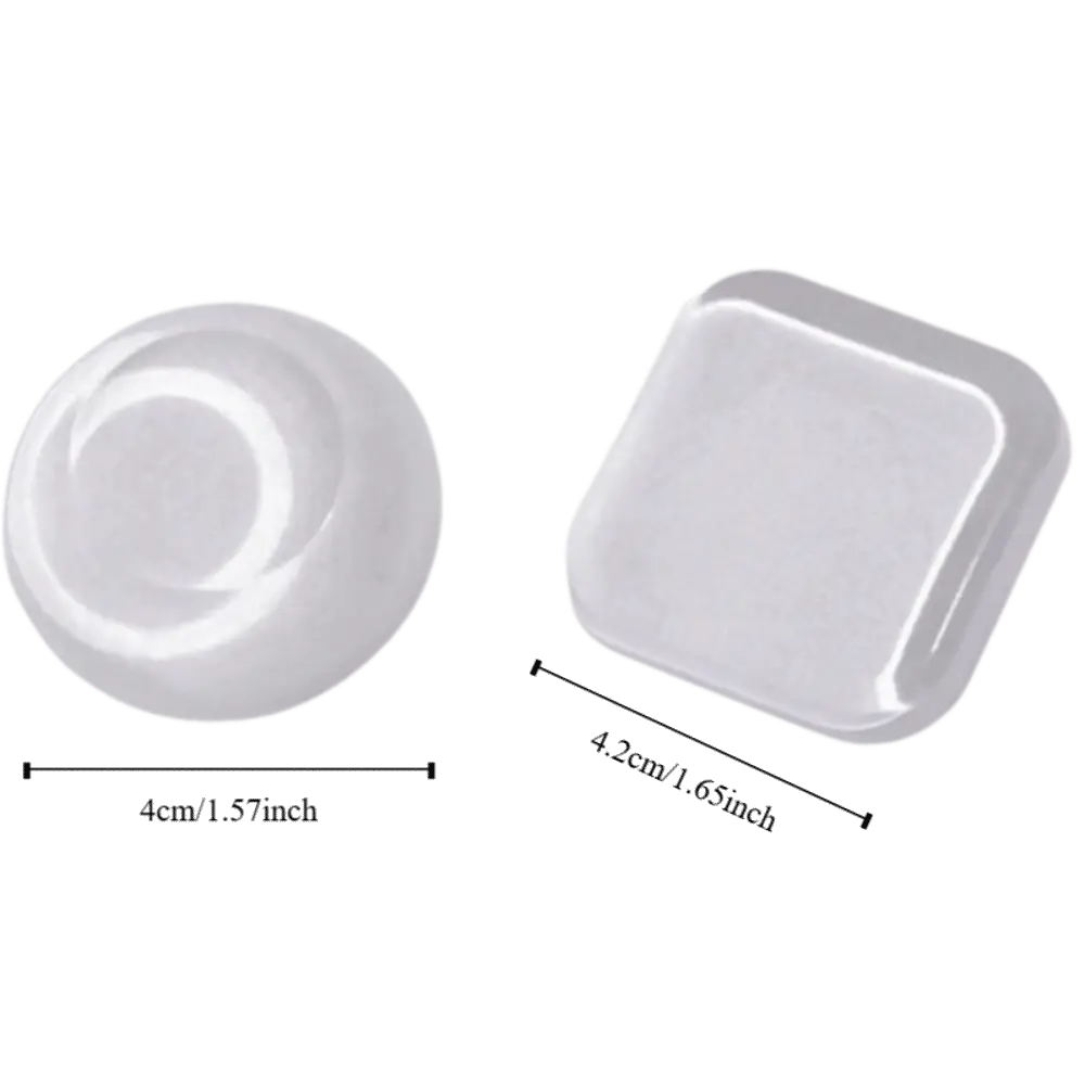 1/6PCS Durable Silicone Door Stopper Anti-Shock Self Adhesive Doorstop Guard Furniture Wall Protector Home