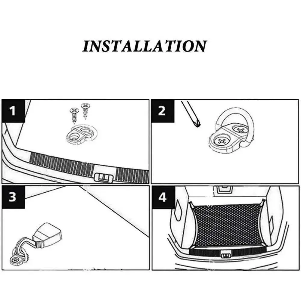 Ring Loop Car Cargo Net Hook Flat Screen Net High Quality Fixings Clips Floor Hook Accessories Modification Accessories