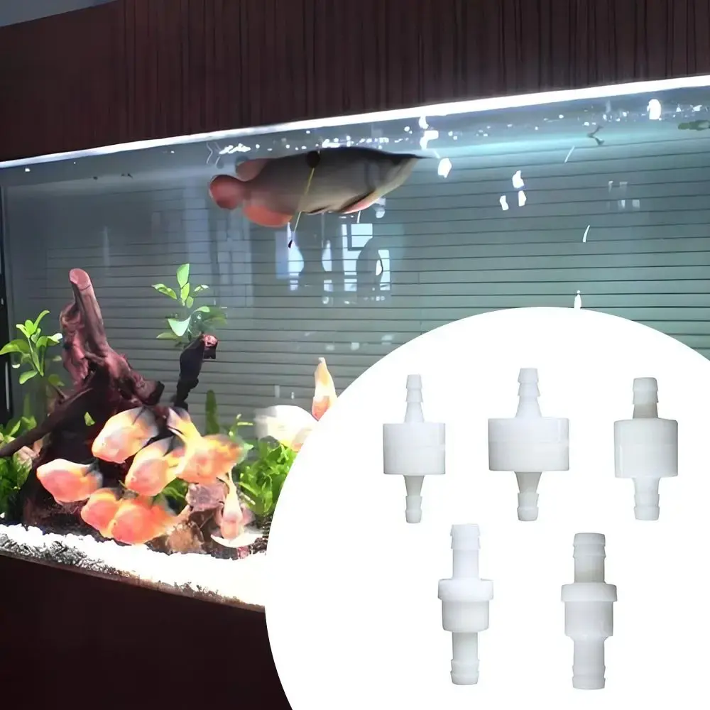 4/6/8/10/12mm One-Way Fluids Check Valve Prevent Water Backflow Plastic Aquarium Check Valve One Way Non Return Valve