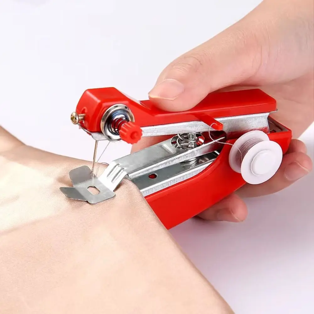 Mini Household Handheld Sewing Machine Pocket Outdoor Portable Sewing Machine Travel Small Sewing Machine for Outdoor Activities