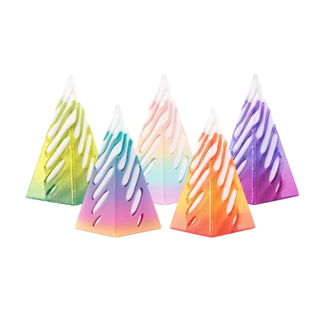 Gifts 3D Printed 3D Decoration Toy Fidget Feature Mini Size Spiral Cone Toy Illusion Effect Mini Vortex Toy Office Desk