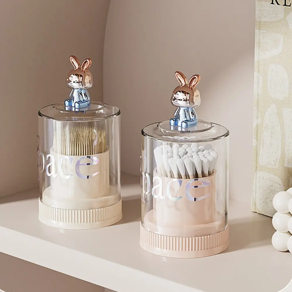 Cartoon Rabbit Decorative Ornaments Long Eared Rabbit Cute Rabbit 3D Ornament Electroplating Eco-friendly Plastic