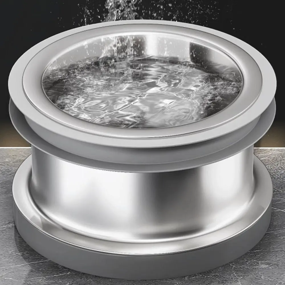 Stainless Steel Toilet Bowl Gaskets Anti Leakage Extended Sealing Ring Check Valve Thick Anti Odor Toilet Seat Base Accessories