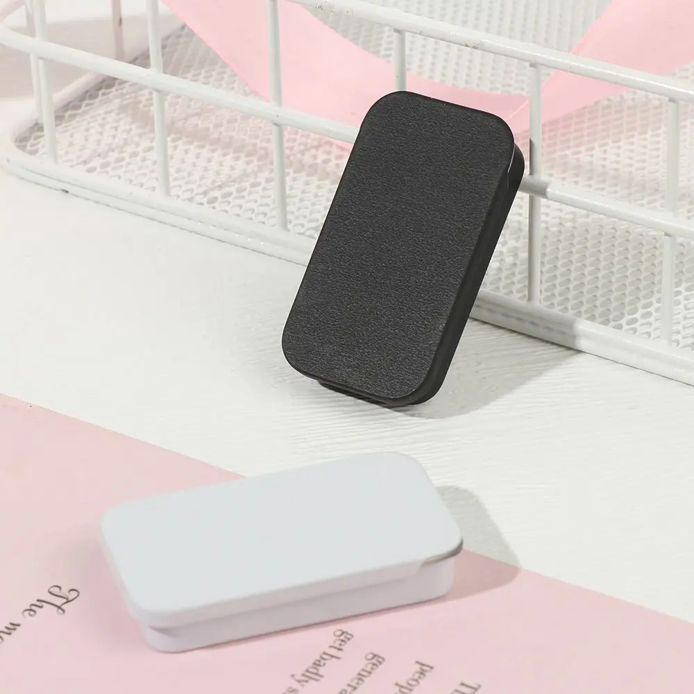 Mini Eyebrow Soap Box Tinplate Push Small Storage Home Organizer Box Containers Rectangular Empty Tins