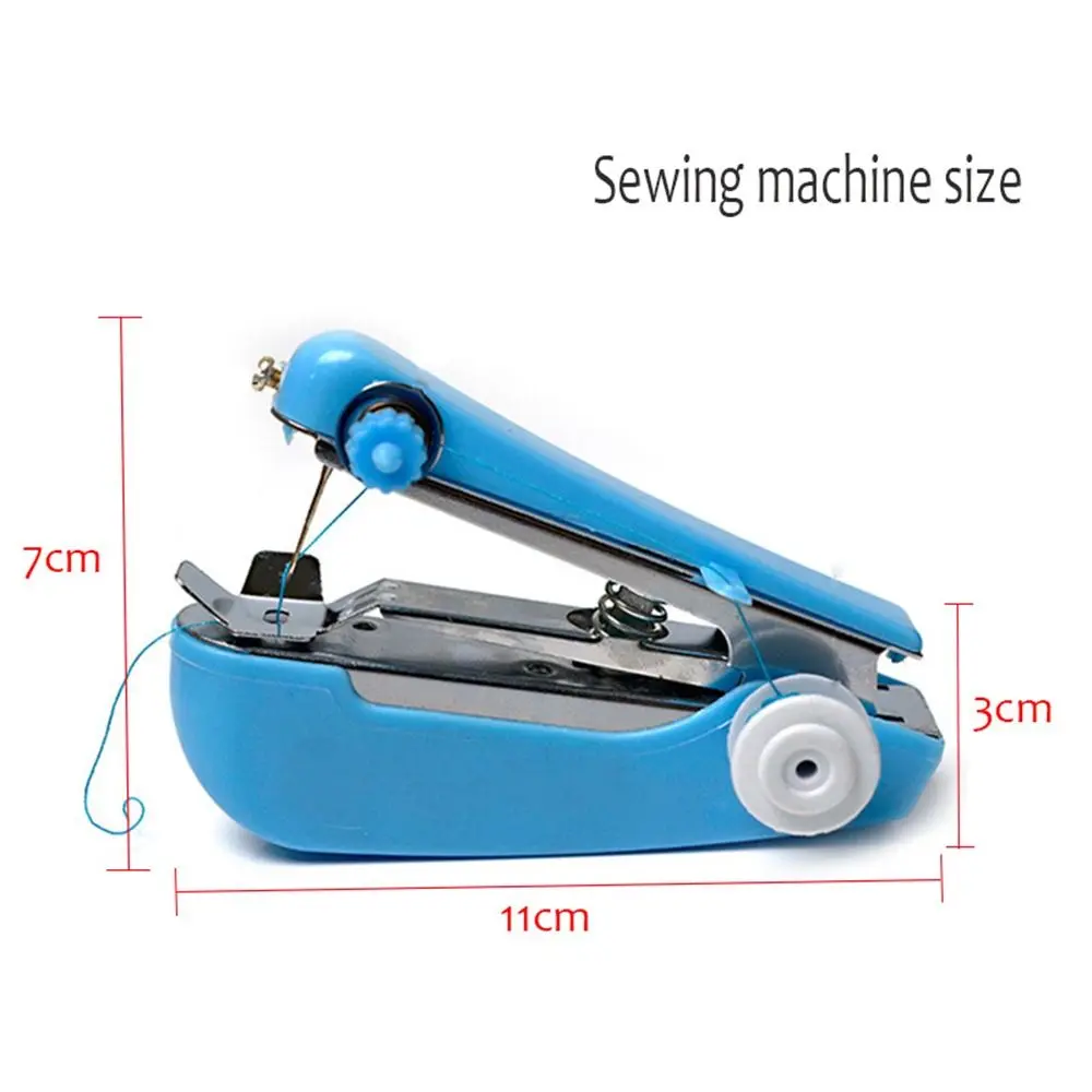 Mini Household Handheld Sewing Machine Pocket Outdoor Portable Sewing Machine Travel Small Sewing Machine for Outdoor Activities