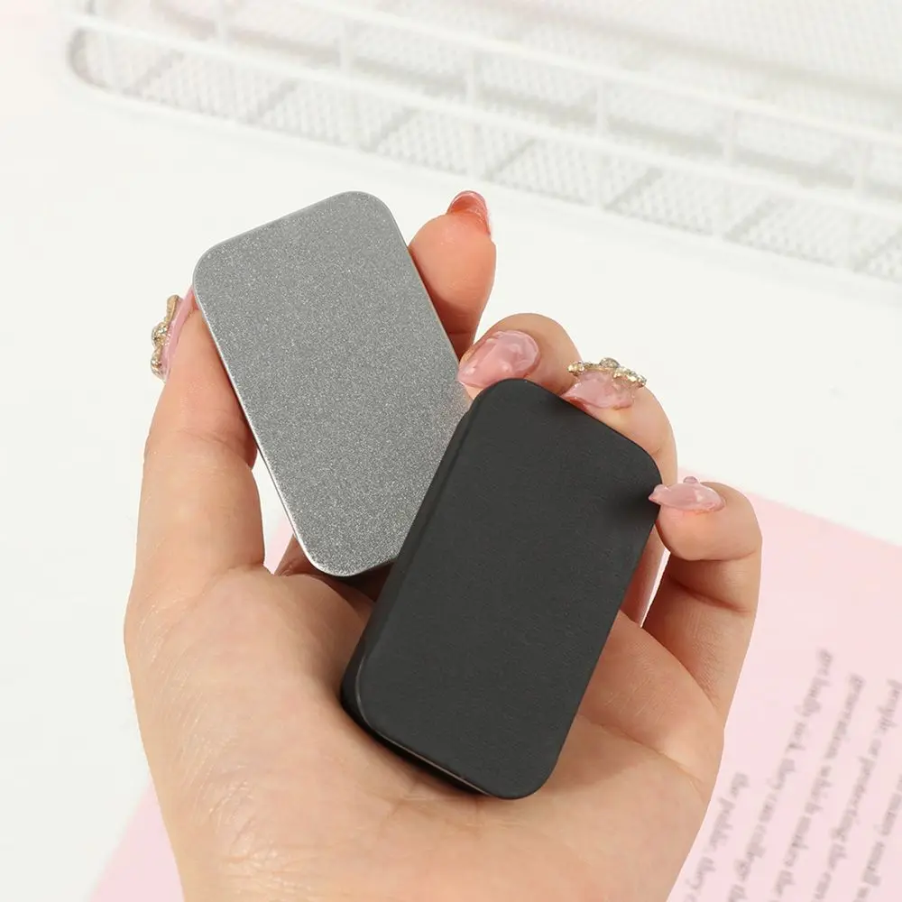 Mini Eyebrow Soap Box Tinplate Push Small Storage Home Organizer Box Containers Rectangular Empty Tins