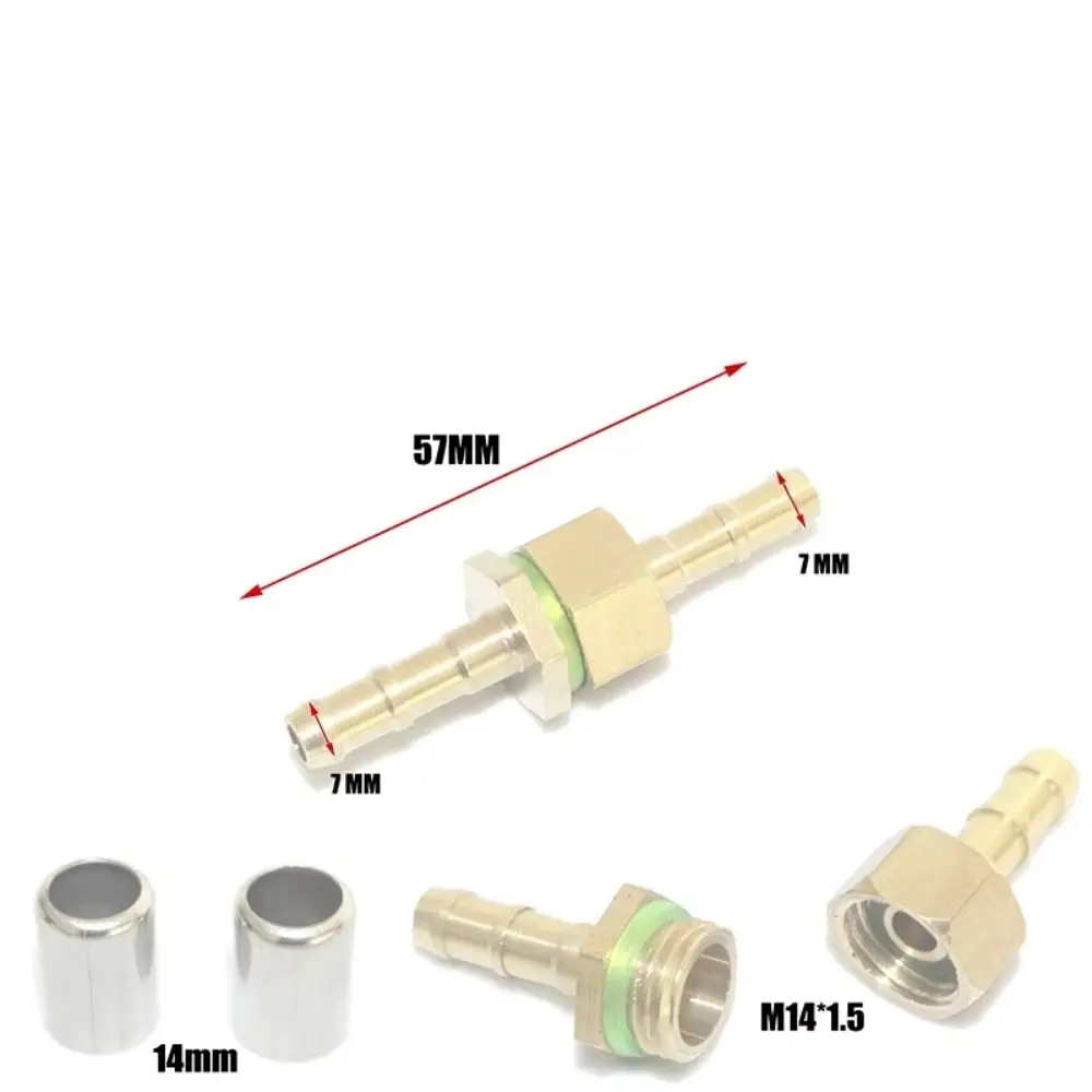 Brass Sprayer Hose Connector 6.5/7.2/8/8.5mm Pipe Repair High Pressure Spraying Pipe High Pressure Spraying Garden Spraying