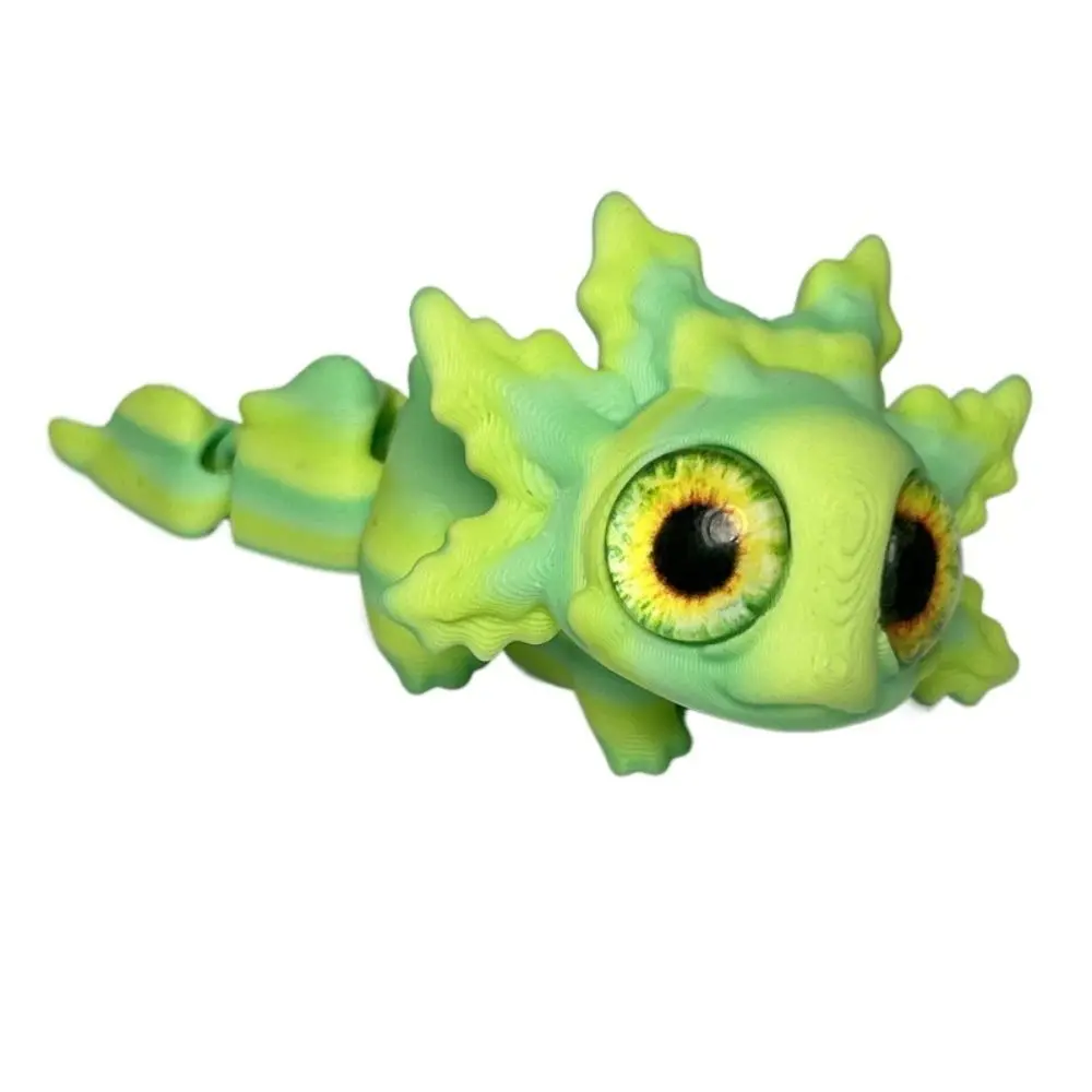 Movable Joints Simulation Salamander Doll Colorful Miniature Size Salamander Figures Simulation Eyes Handmade Home Decoration