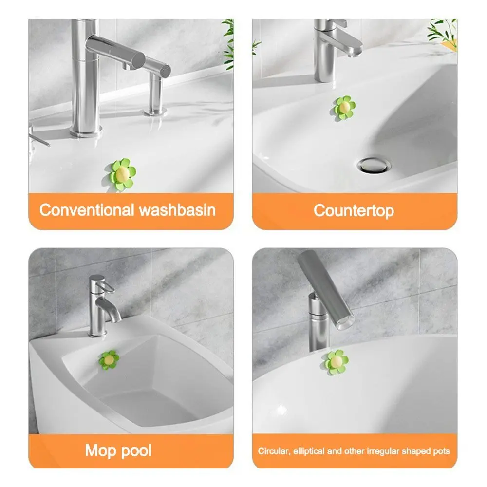 Anti-clogging Sewer Pipe Seal Ring Anti-odor Insect Proof Sealing Cover Flower Shaped Bathroom Sink Drain Stopper Universal