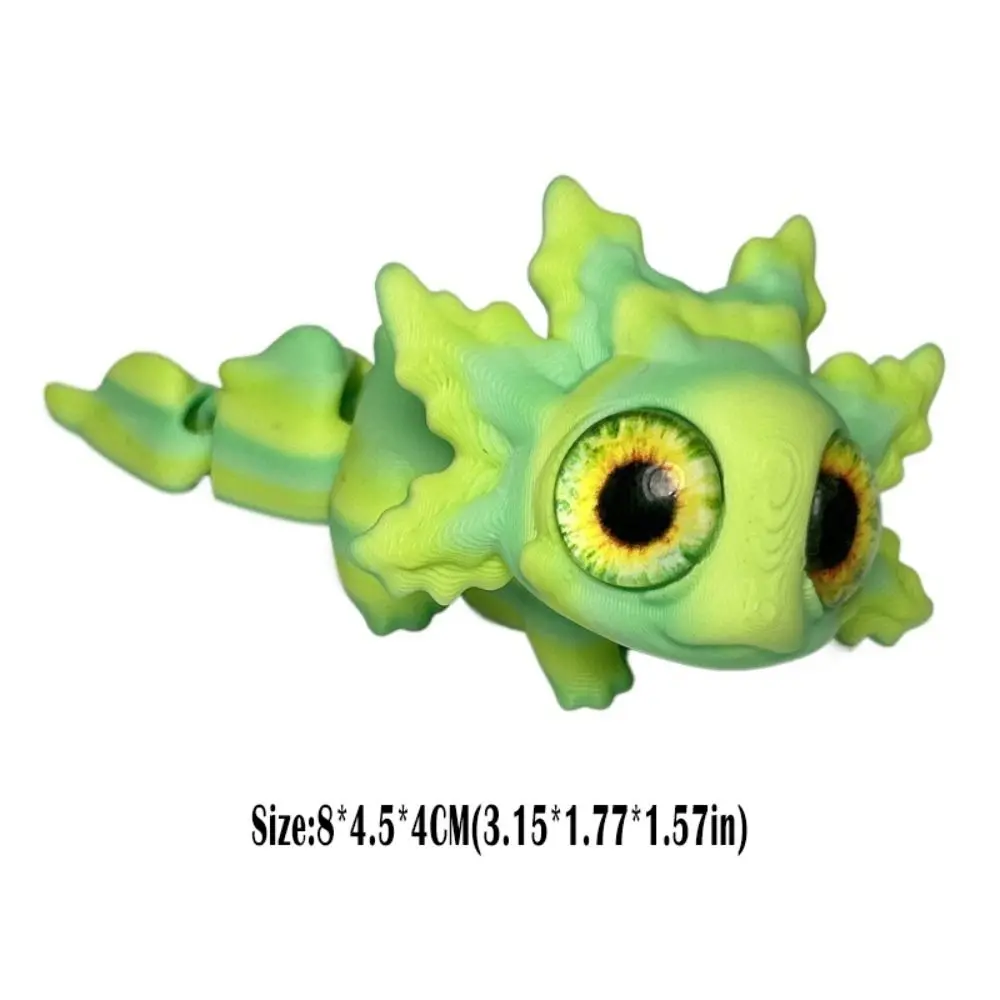Movable Joints Simulation Salamander Doll Colorful Miniature Size Salamander Figures Simulation Eyes Handmade Home Decoration