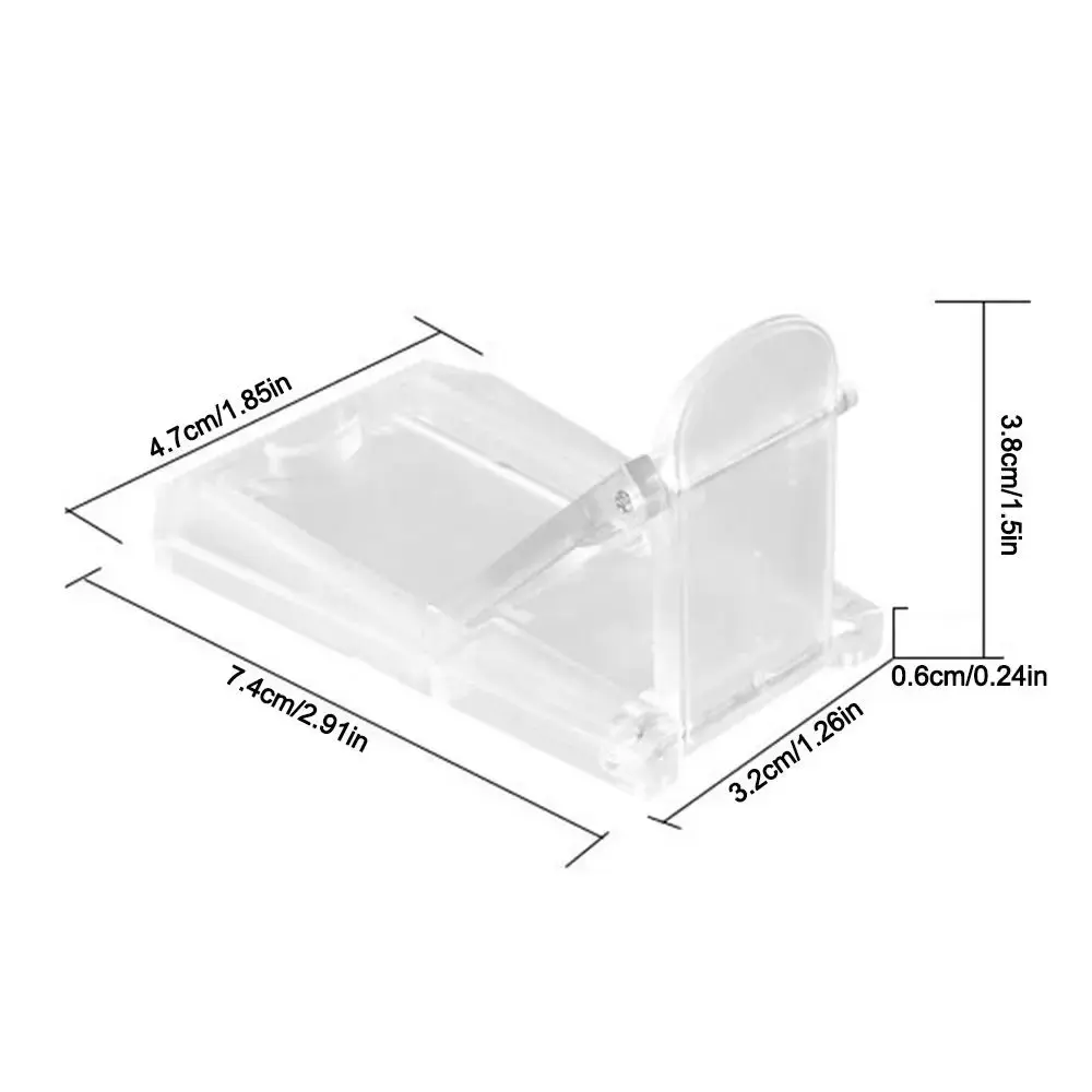 Transparent Sliding Door Lock Self-adhesive Anti-pinch Sliding Sash Stopper Strong Fixation Cabinet Door Lock
