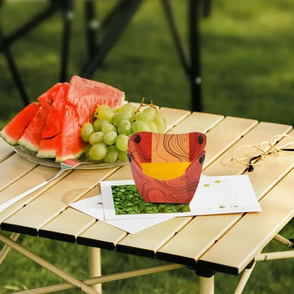 New Lightweight Foldable Camping Tableware Multi-purpose Heat-resistant Portable Bowl Free Heat-resistant Dinner Plate Picnic