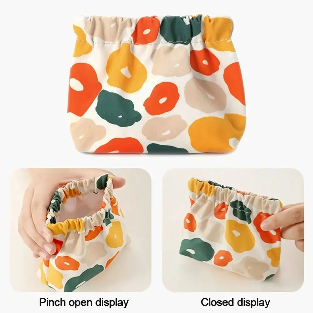 New Portable Makeup Storage Bag Compact Automatic Closure Lipstick Bags Cotton Sanitary Napkin Organizer Daily