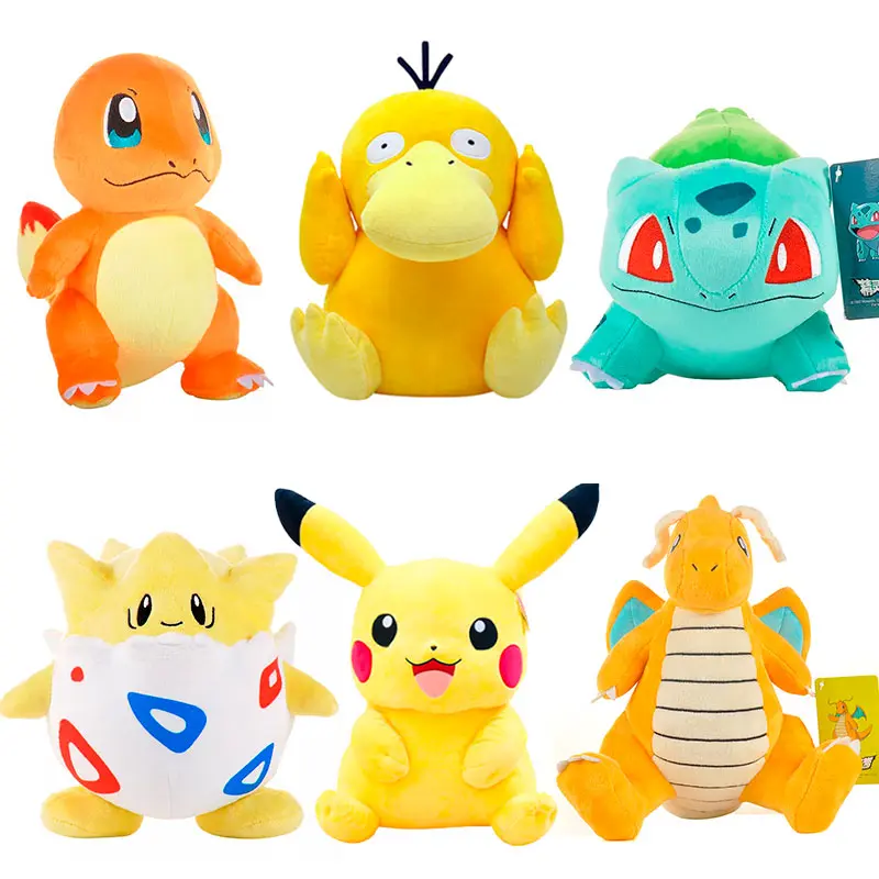 43 styles of Pok é mon plush toys, anime dolls, Pikachu,Mew、 Charizard, Squirtle stuffed dolls, children's gifts, home decor