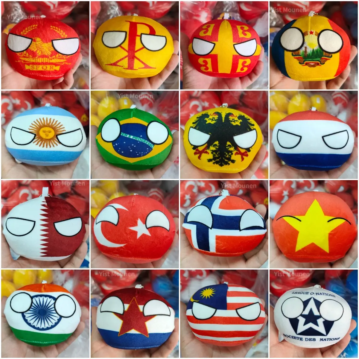 70 styles 10cm Country Ball Plush Toys Polandball Pendant Country Balls Countryball Stuffed Doll Toy Home Decor Gift for Kids