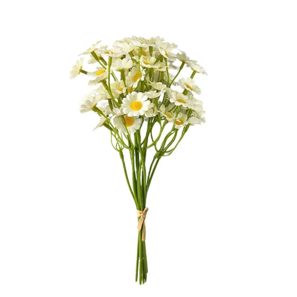 60 Heads Artificial Daisy Flowers Multicolor Silk Petals Faux Chrysanthemum Photo Props Chamomile Simulation Flower