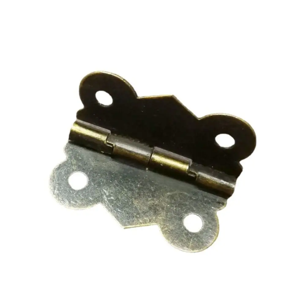 20/30Pcs Antique Brushed Bronze Butterfly Hinge 4 Holes Retro Furniture Fittings Metal Universal Jewelry Wooden Boxes Hinge