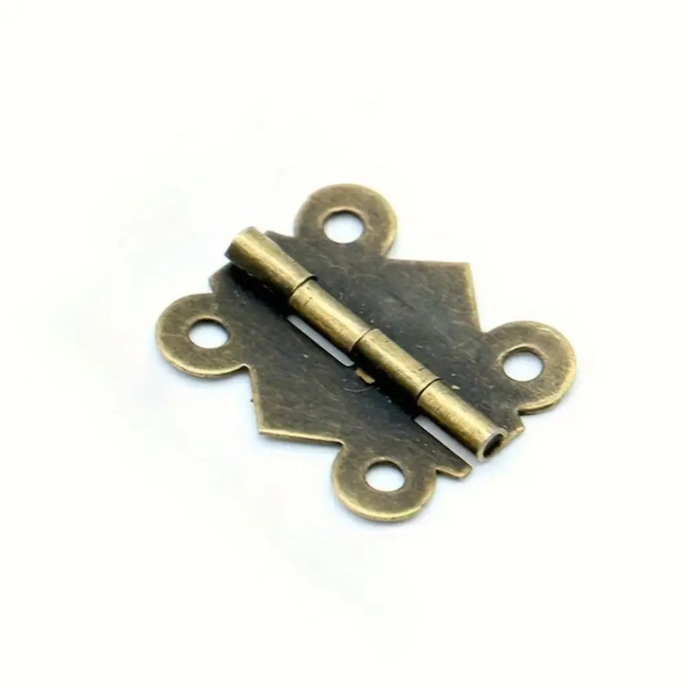 20/30Pcs Antique Brushed Bronze Butterfly Hinge 4 Holes Retro Furniture Fittings Metal Universal Jewelry Wooden Boxes Hinge