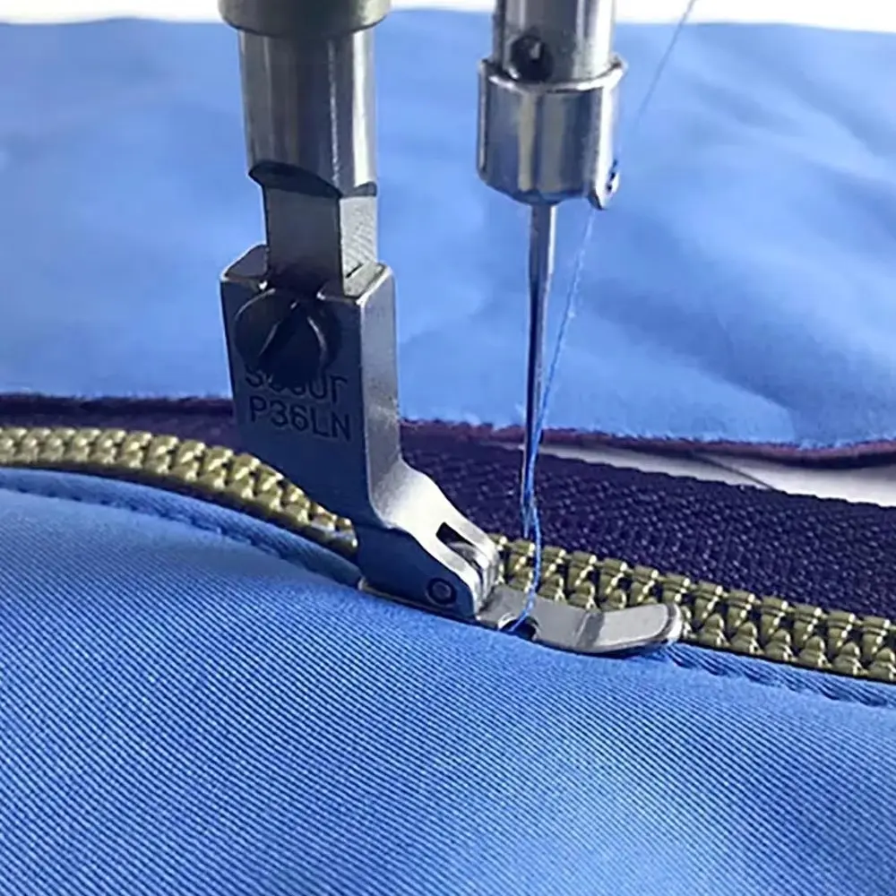 P36N P36LN Cording Zipper Presser Foot Sewing Tools Industrial Guide Feet All Steel Sewing Machine Accessories