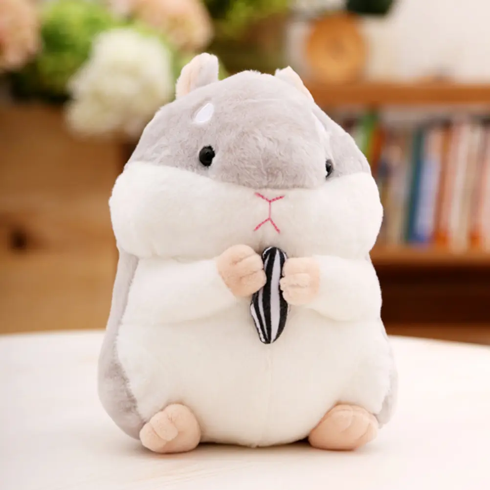 23cm Cartoon Hamster Stuffed Toy Kawaii Soft Animal Mouse Plush Pillow Cushion Birthday Gift For Baby