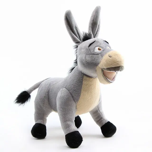 Anime Shrek Plush Toys Princess Fiona Gingerbread Man Donkey Puss Boots Collectible Soft Doll Toy Cartoon Doll Kids Gifts