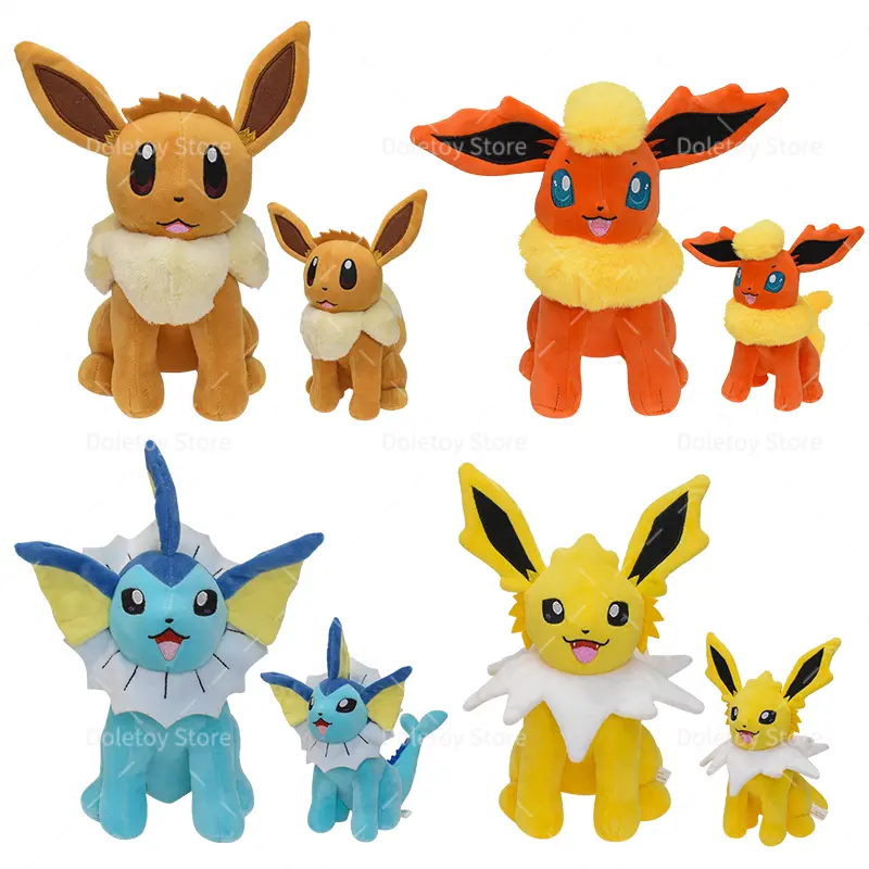 Hot Pokemon Stuffed Toy Eevee Family Plush Sylveon Espeon Umbreon Glaceon Leafeon Eevee Flareon Vaporeon Jolteon Plushies Gifts
