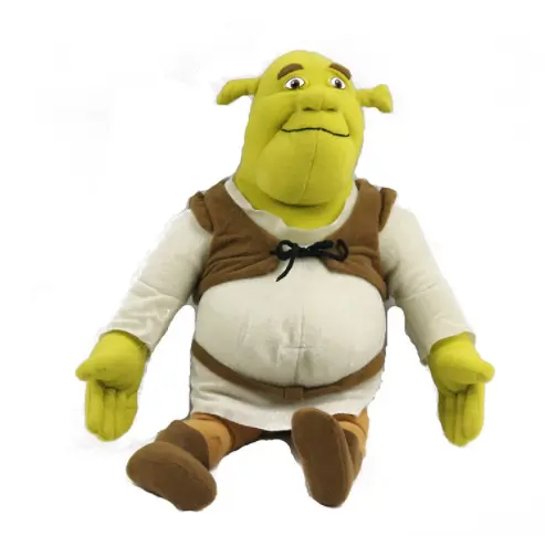 Anime Shrek Plush Toys Princess Fiona Gingerbread Man Donkey Puss Boots Collectible Soft Doll Toy Cartoon Doll Kids Gifts