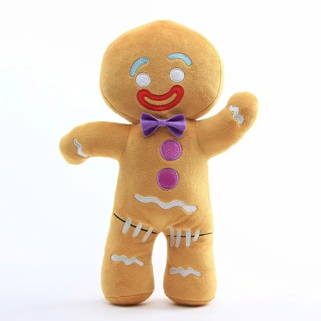 Anime Shrek Plush Toys Princess Fiona Gingerbread Man Donkey Puss Boots Collectible Soft Doll Toy Cartoon Doll Kids Gifts