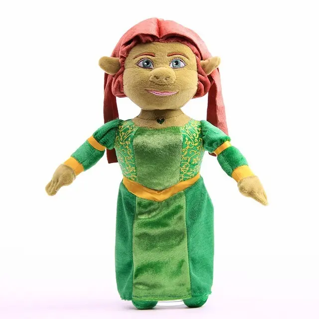 Anime Shrek Plush Toys Princess Fiona Gingerbread Man Donkey Puss Boots Collectible Soft Doll Toy Cartoon Doll Kids Gifts