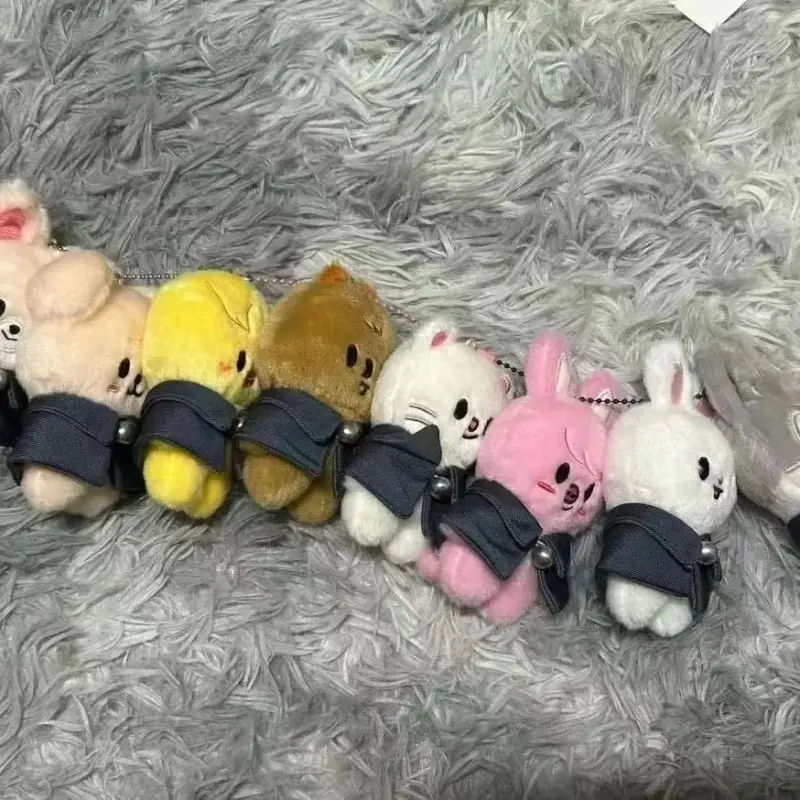 SKZOO Plush Toys 12cm Plush Wolf Chan Cartoon Stuffed Animal Plushies Doll Kawaii Companion for Kids Adults Fans Gift