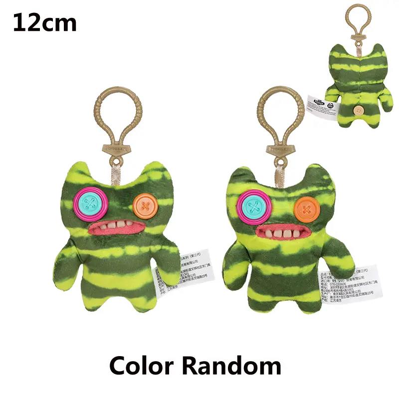 Fuggler Plush Keyrings Funny Ugly Monster Sasquoosh Indecisive Monster Stuffed Doll Toys Collectible Backpacke Pendant