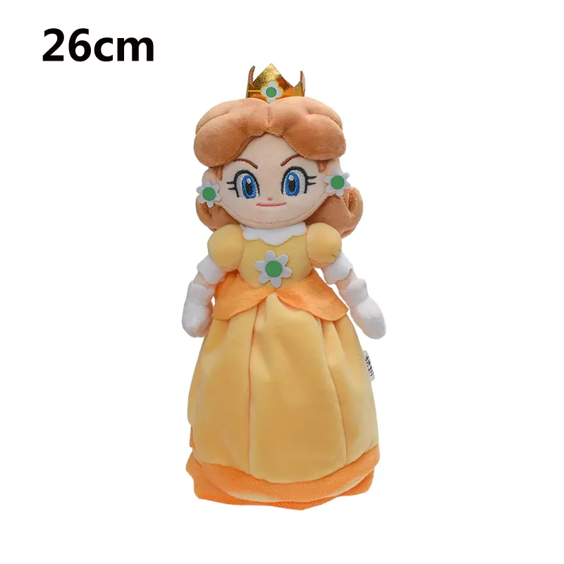 Cartoon Mario Plush Princess Series Princess Peach Daisy Rosalina Soft Stuffed Doll Toys Animal Plushie Kids Birthday Xmas Gifts