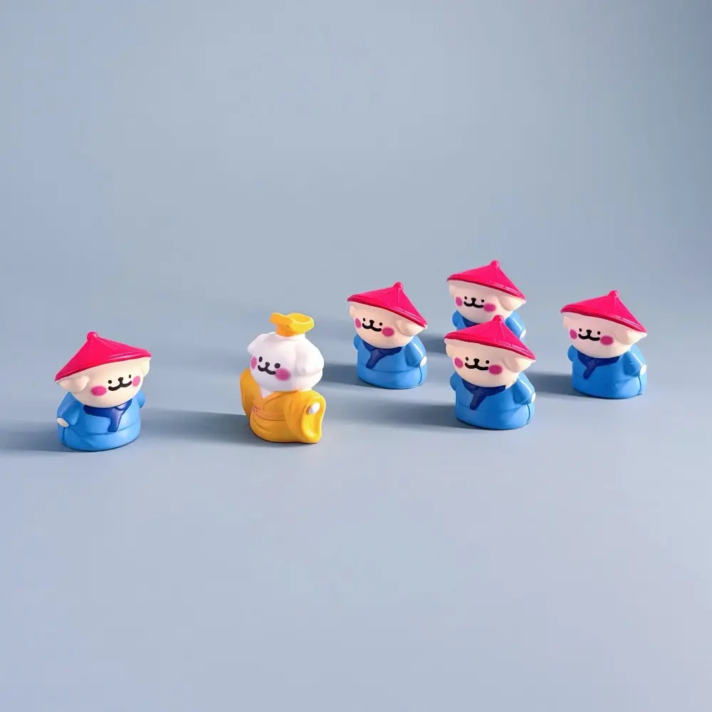 1/3/5/6pcs Emperor Desktop Ornament Handmade Craft Desktop Display Miniature Ornament Mini Resin Puppy Dog Figurine