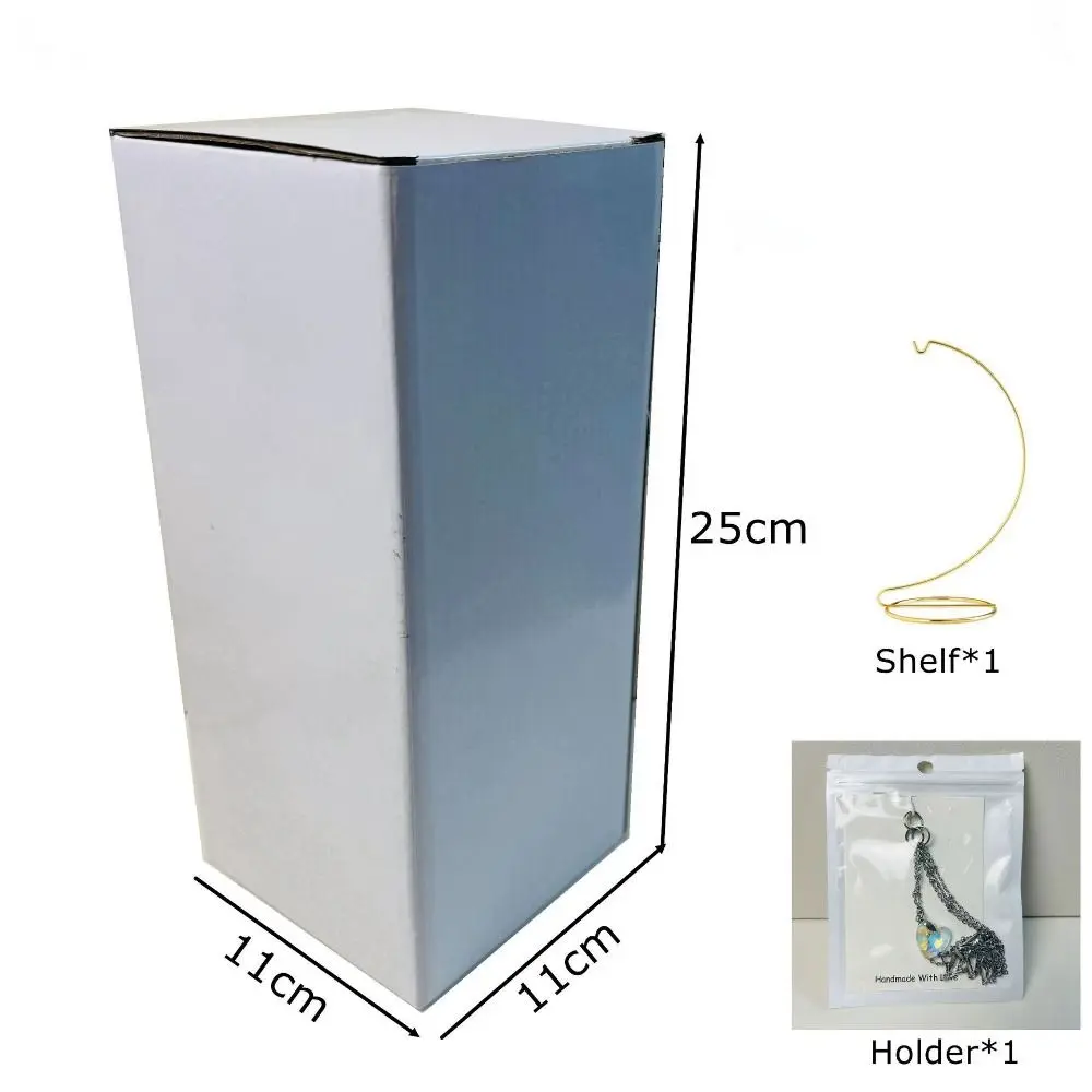 with Display Stand Amethyst Crystal Holder Cage Interchangeable Gold Color Home Decoration Crafts Stainless Steel Stone Holder