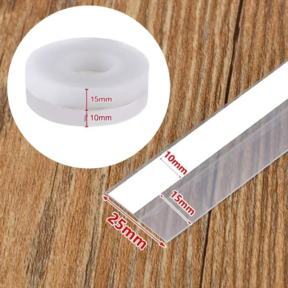 Sound Insulation Self-adhesive Door Window Seal Windproof Warm Silicone Rubber Door Bottom Sealing Strip Cuttable 1/3m