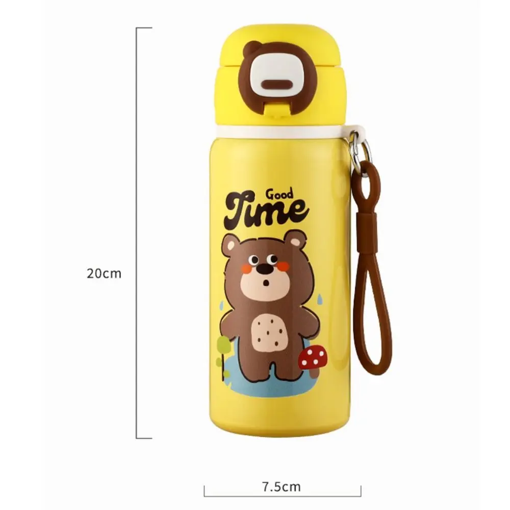Cute Insulated Water Cup 500ml 316 Stainless Steel Vacuum Flasks Portable Large Capacity Thermal Cup for Children
