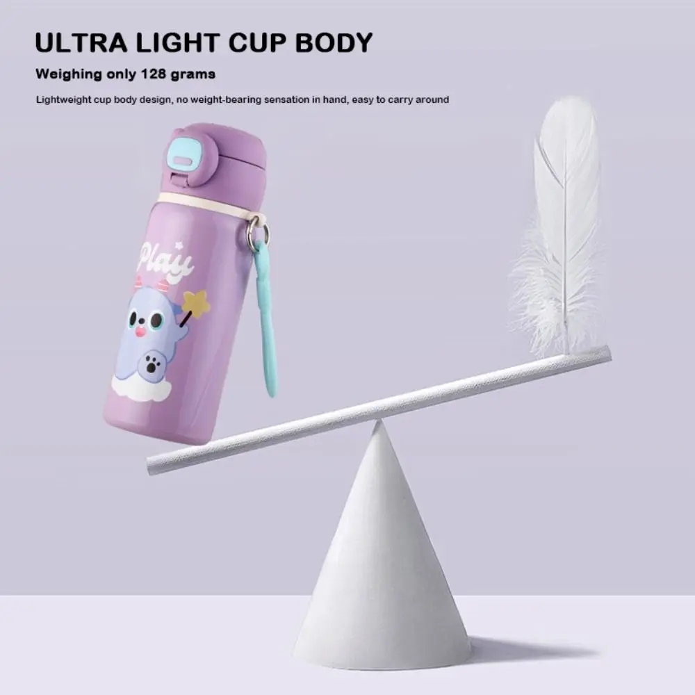 Cute Insulated Water Cup 500ml 316 Stainless Steel Vacuum Flasks Portable Large Capacity Thermal Cup for Children