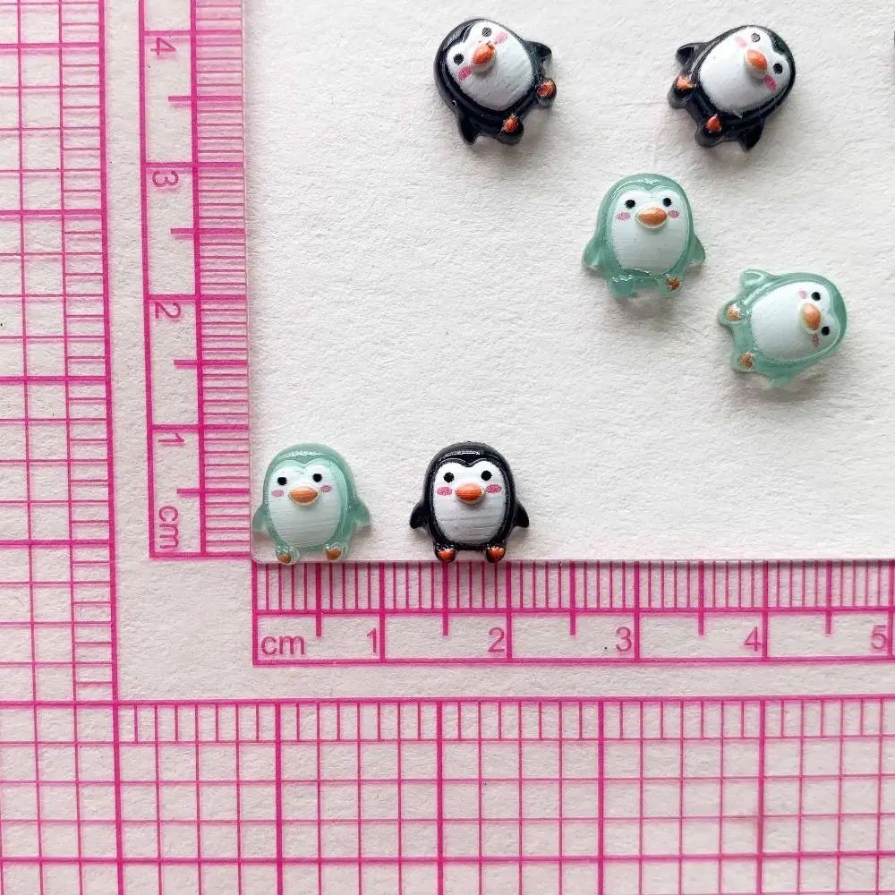 Cute Design Resin Mini Penguin Figurines Mini Series Resin Material Flat Back Stone Figurines DIY Crafts Flat Back