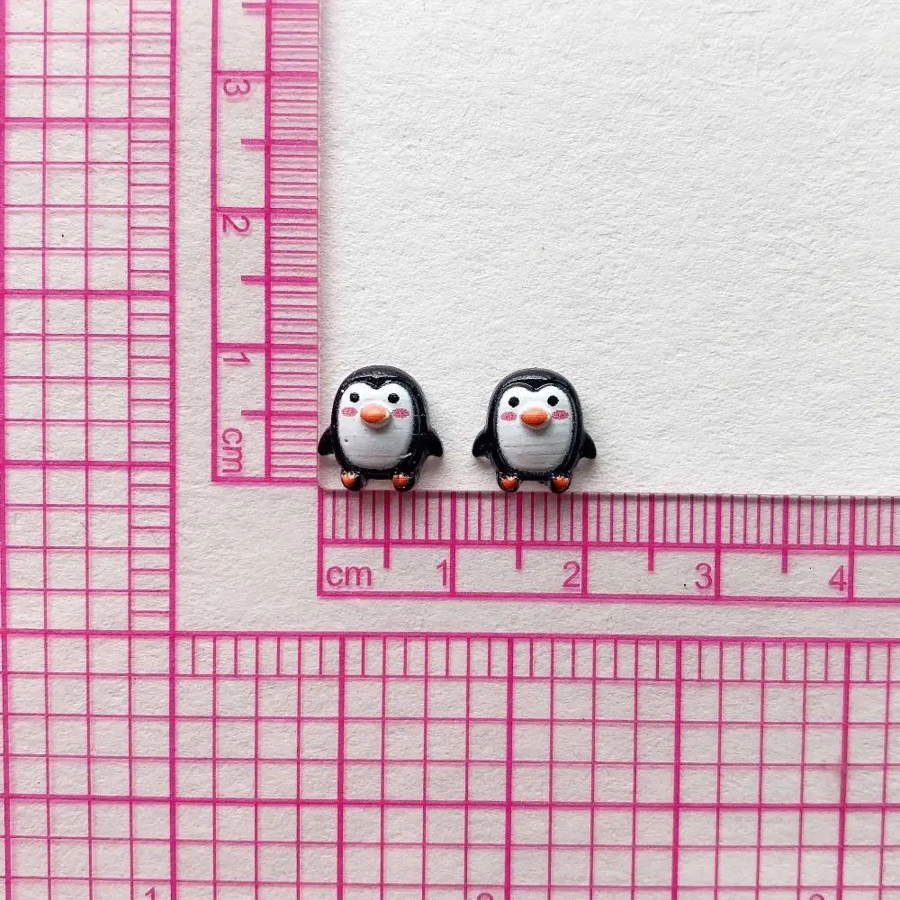 Cute Design Resin Mini Penguin Figurines Mini Series Resin Material Flat Back Stone Figurines DIY Crafts Flat Back
