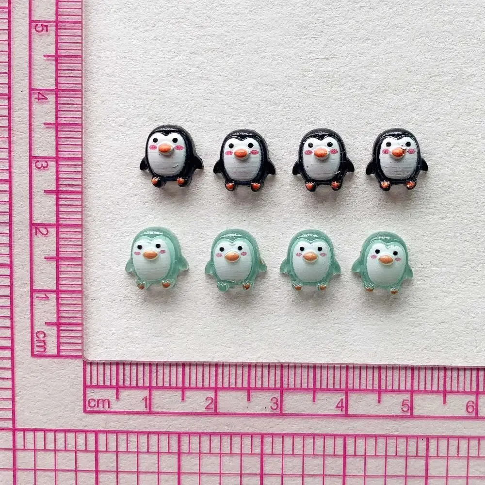 Cute Design Resin Mini Penguin Figurines Mini Series Resin Material Flat Back Stone Figurines DIY Crafts Flat Back