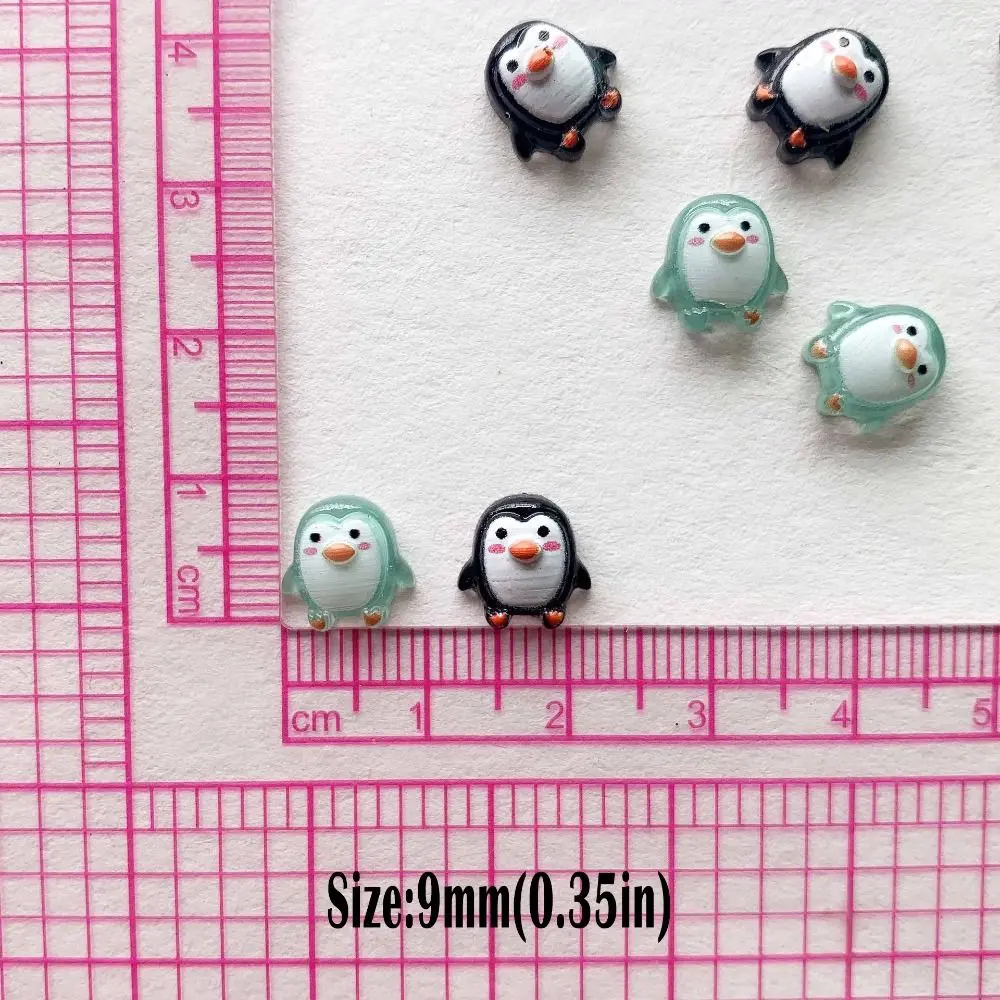 Cute Design Resin Mini Penguin Figurines Mini Series Resin Material Flat Back Stone Figurines DIY Crafts Flat Back