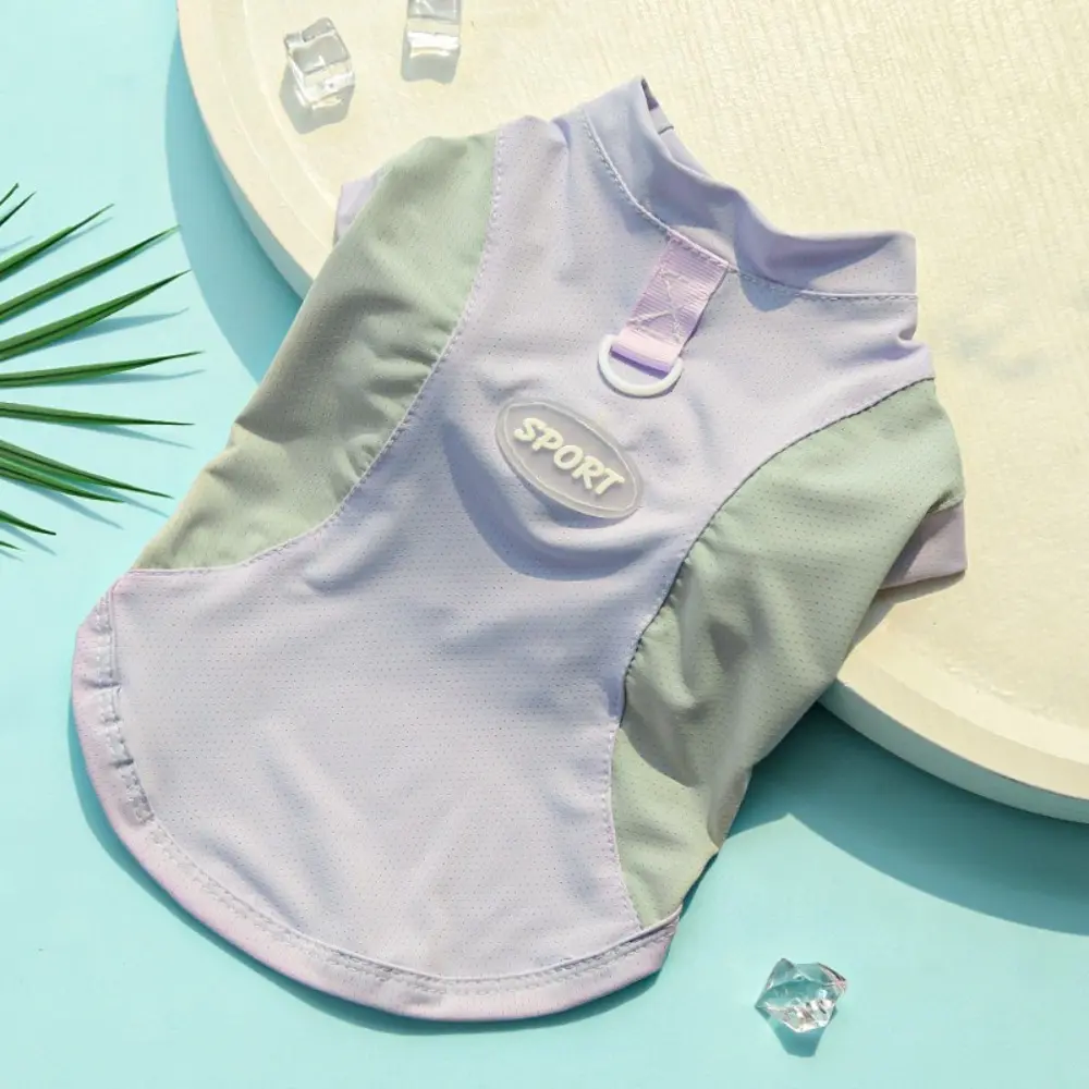 Breathable Mesh Vest Pet Clothes Ice Silk Cooling Puppy Jumpsuit Quick Drying Summer Pet Costume Summer